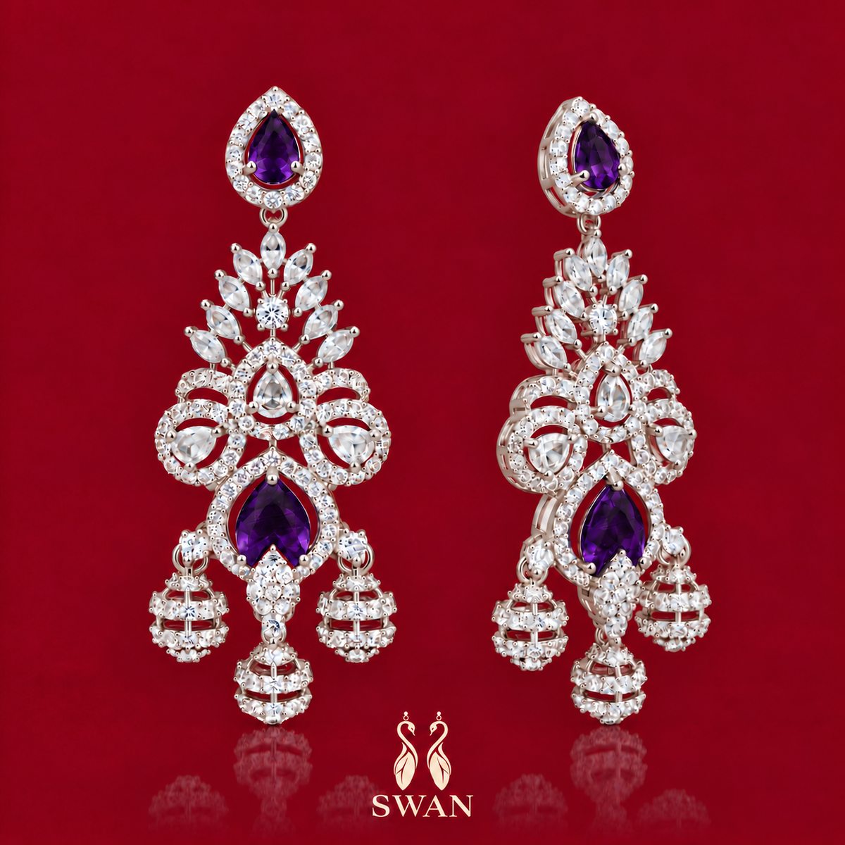 Meher Violet Earrings