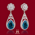 Roselle Aqua Earrings