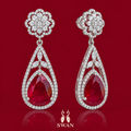 Roselle Ruby Earrings