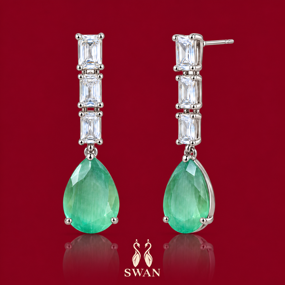 Livia Mint Earrings