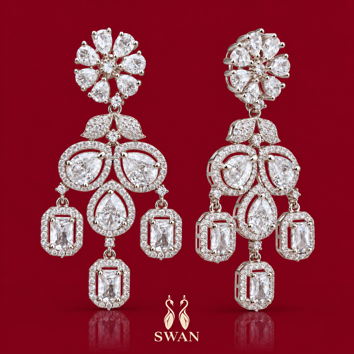 Fleur Crystal Earrings