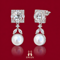 Estelle Crystal Pearl Earrings