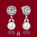 Aurelle Crystal Pearl Earrings