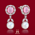 Aurelle Blush Pearl Earrings