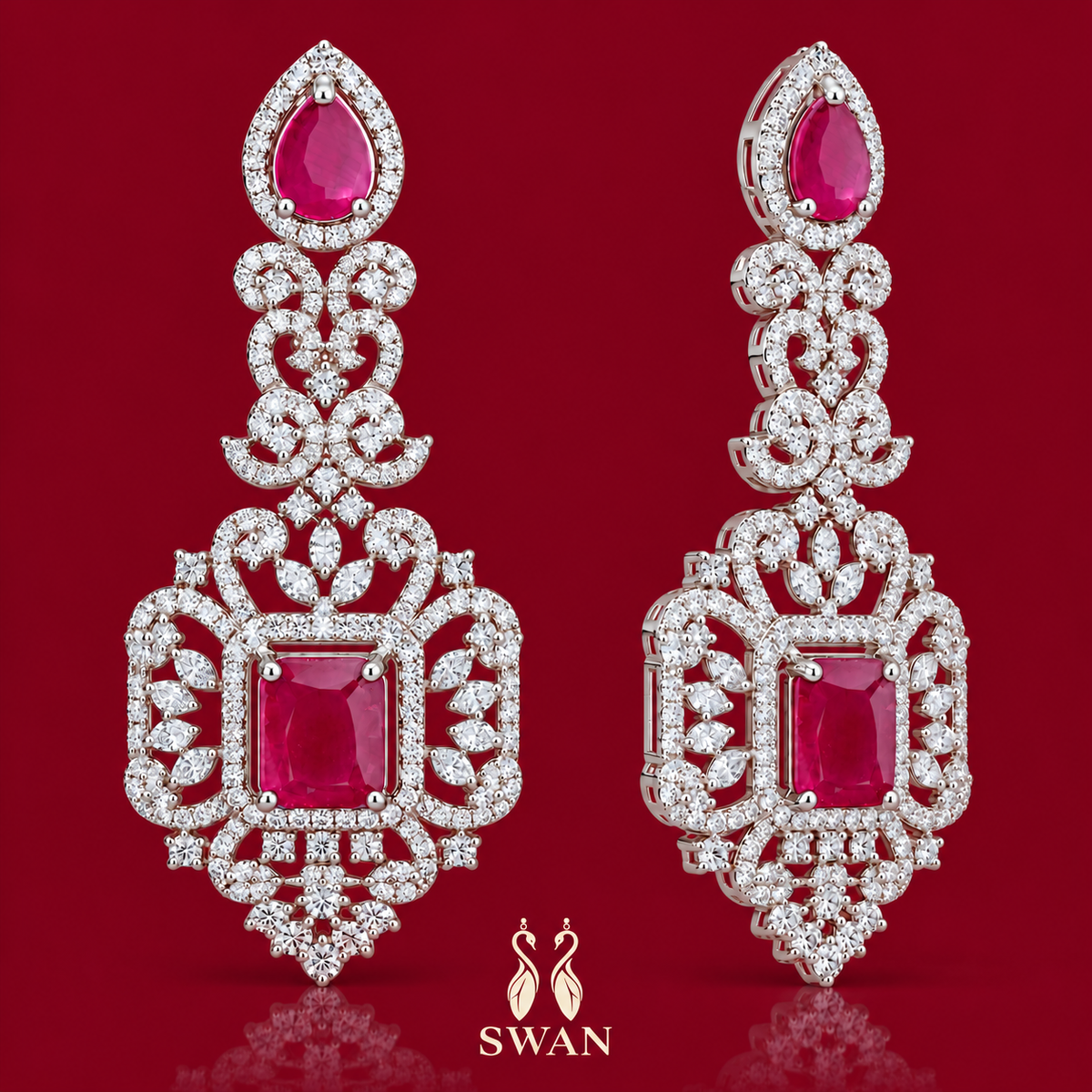 Regalia Fuchsia Earrings