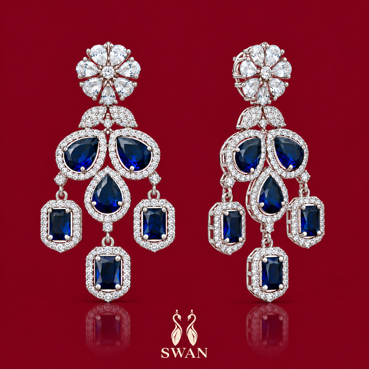 Fleur Midnight Earrings